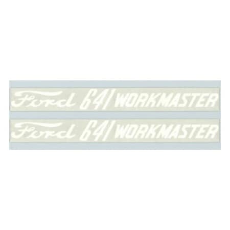 New Hood Decal Set Fits Ford Tractor 641 Workmaster